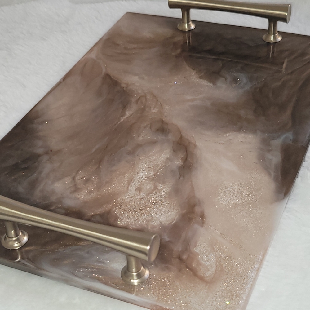 Handmade resin epoxy Tray